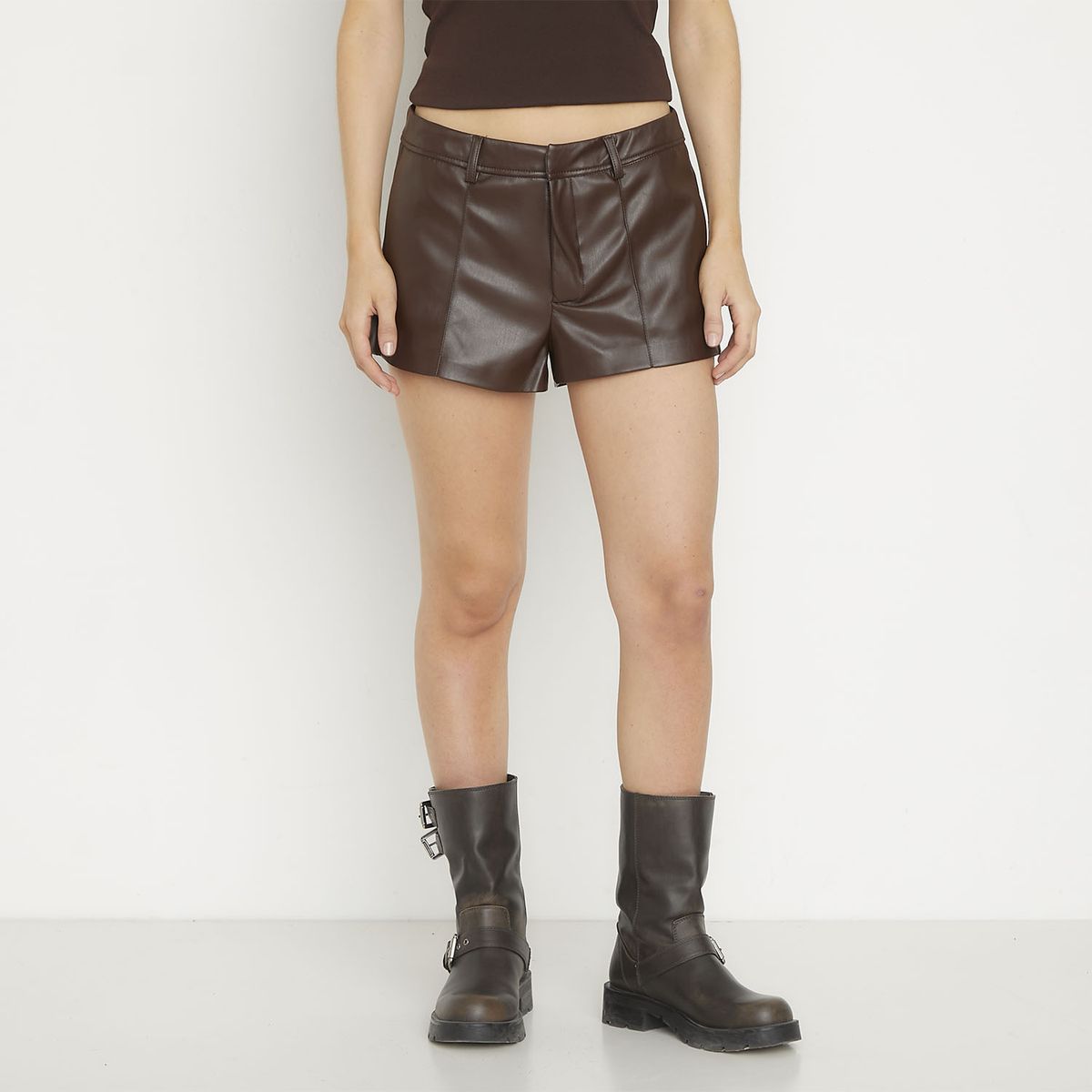SYBILLA - Short Cuero Effect Mujer Sybilla