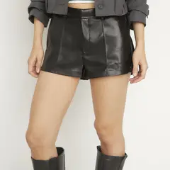 SYBILLA - Short Cuero Effect Mujer