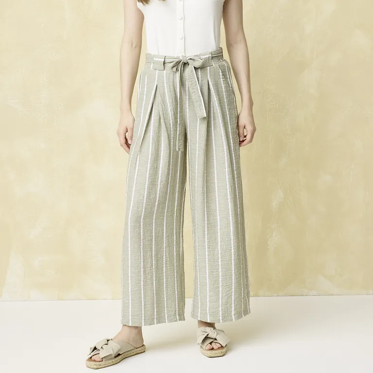 UNIVERSITY CLUB Pantalón Classic Fit Tiro Alto Mujer