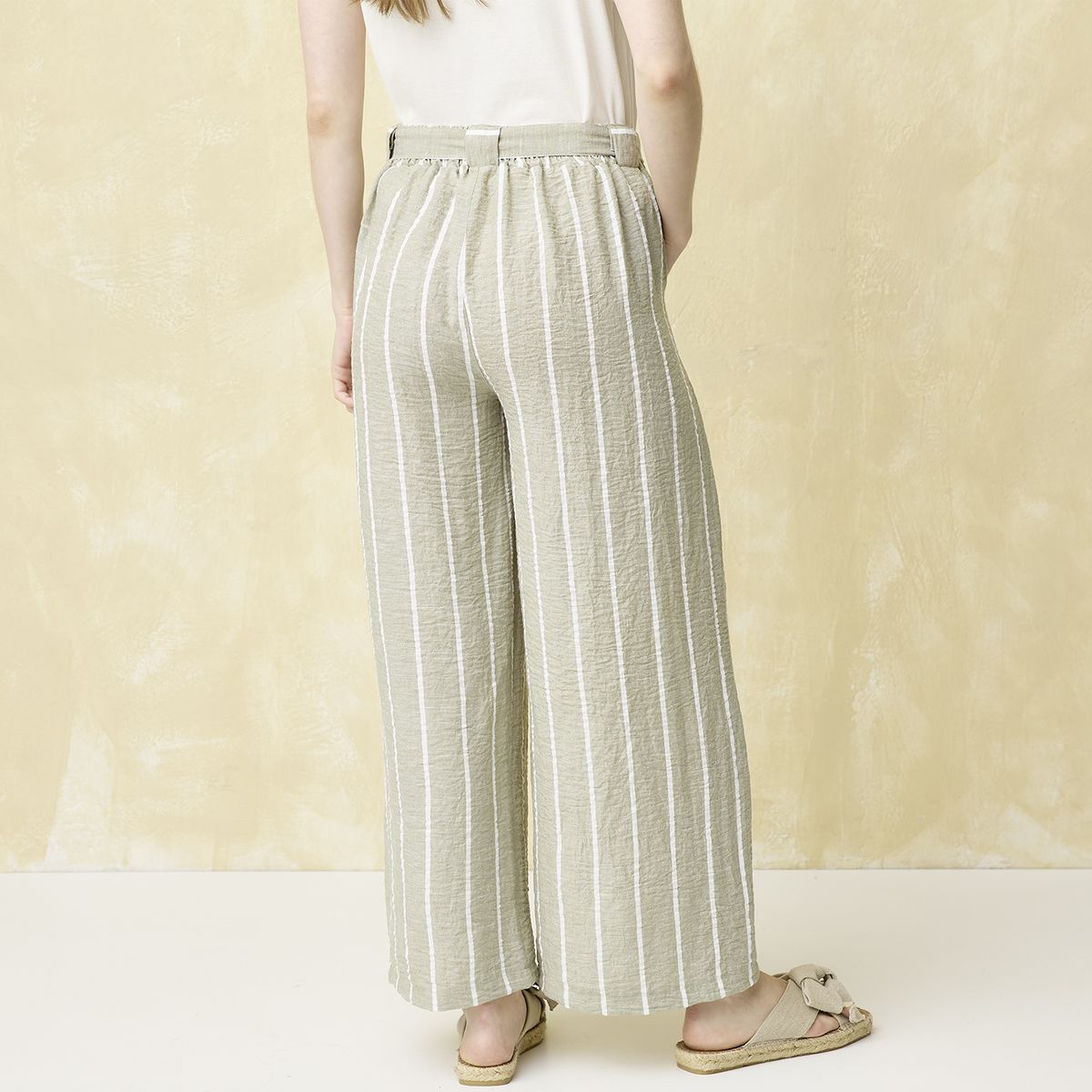 UNIVERSITY CLUB - Pantalón Classic Fit Tiro Alto Mujer University Club