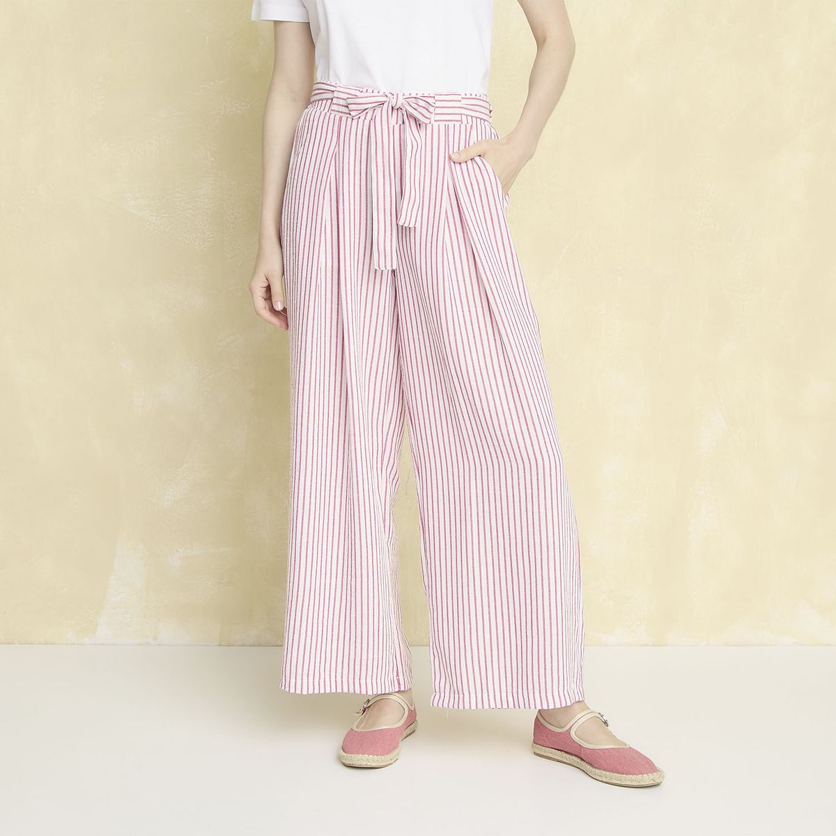 UNIVERSITY CLUB - Pantalón Classic Fit Tiro Alto Mujer University Club