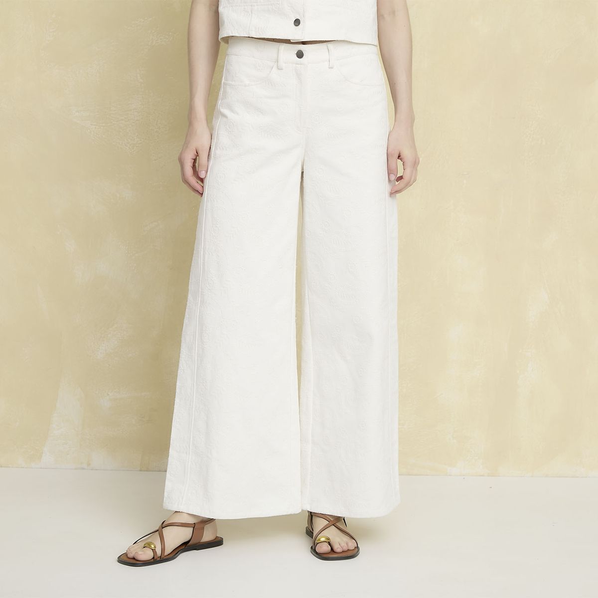 UNIVERSITY CLUB - Pantalón Classic Fit Tiro Alto Mujer University Club