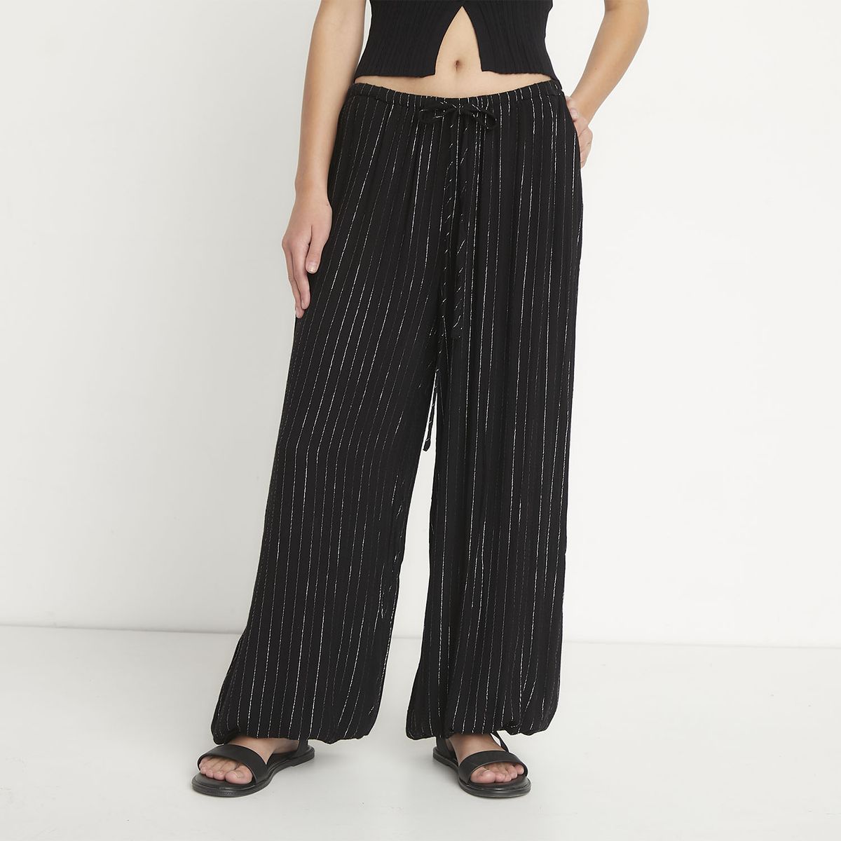 SYBILLA - Pantalón Balloon Tiro Medio Mujer Sybilla