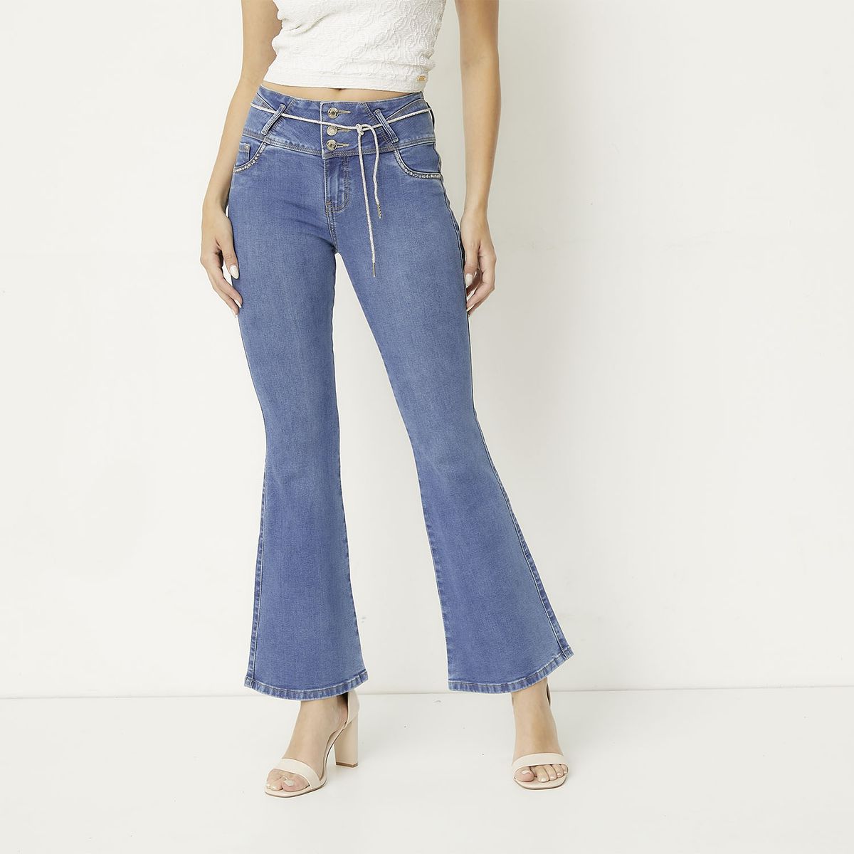 MOSSIMO - Jeans Flare Mujer Mossimo