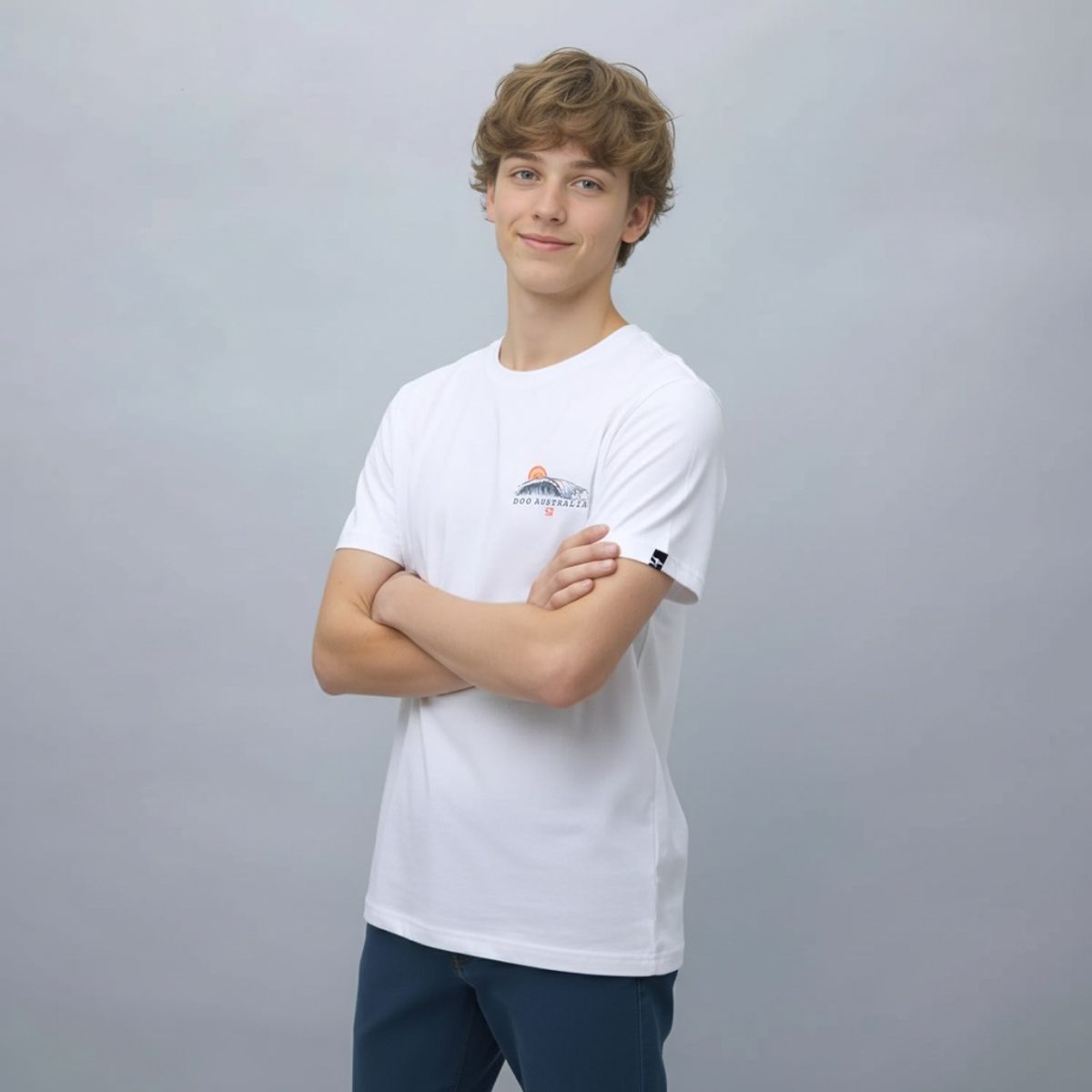 DOO AUSTRALIA - Polera Manga Corta Regular Fit Niño Doo Australia