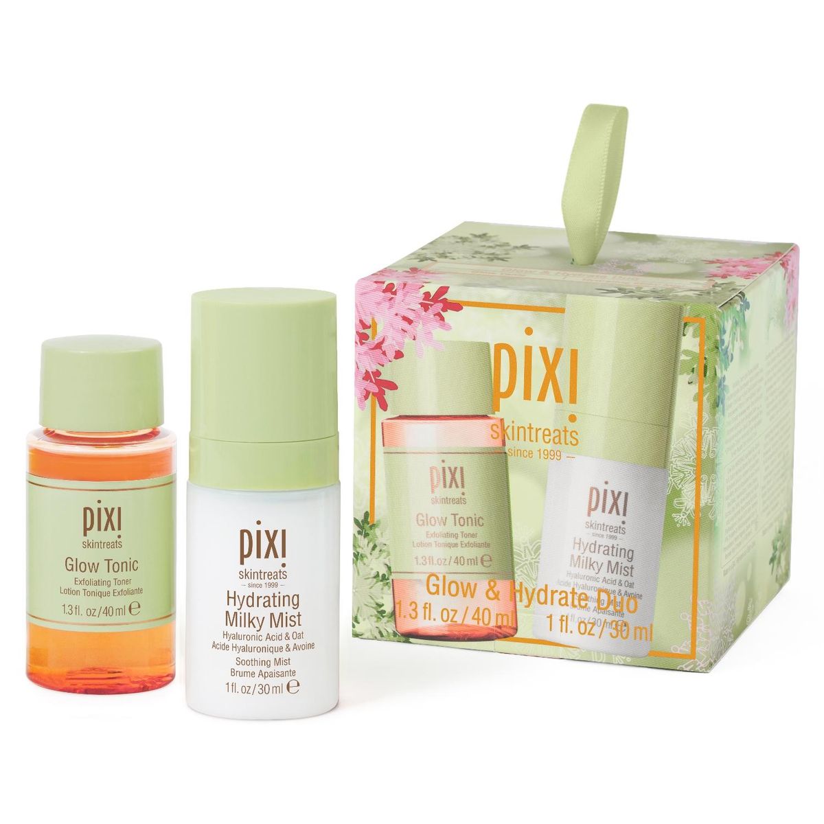 PIXI - Mini Glow Tonic + Mini Milky Mist Ornament Pixi