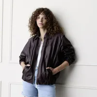 Chaqueta Cuero Effect Mujer