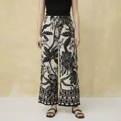 UNIVERSITY CLUB - Pantalón Regular Tiro Medio Mujer