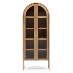 BASEMENT HOME - Vitrina Curva Pulse Madera