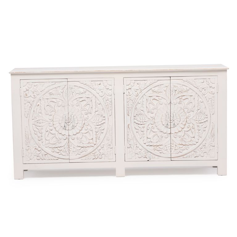 ROBERTA ALLEN Buffet Bombai 4 Puertas Blanco