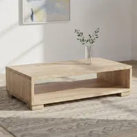 Mesa De Centro Cubo Madera