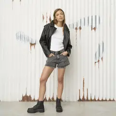 AMERICANINO - Chaqueta Cuero Effect Mujer