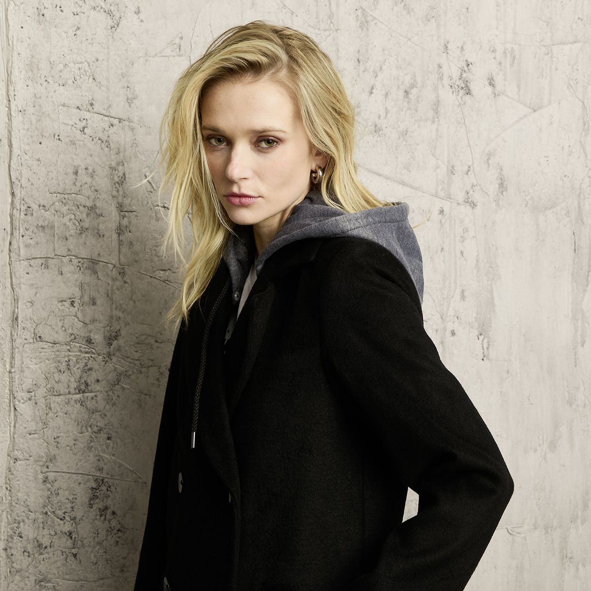 AMERICANINO - Abrigo Lana Gorro Desmontable Mujer Americanino