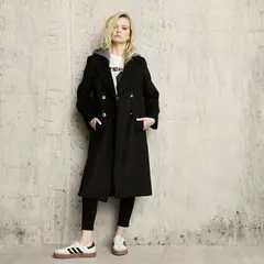 AMERICANINO - Abrigo Lana Gorro Desmontable Mujer