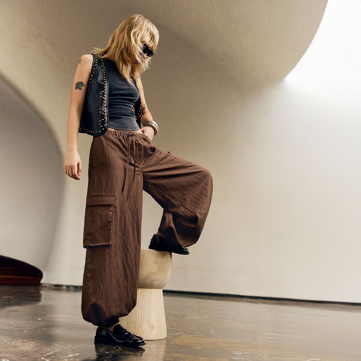 AMERICANINO - Pantalón Balloon Mujer Americanino