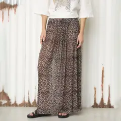 AMERICANINO - Falda Acampanada Maxi Tiro Alto Mujer