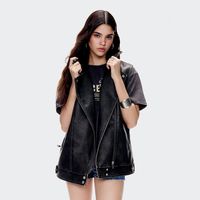 Chaqueta Cuero Effect Mujer