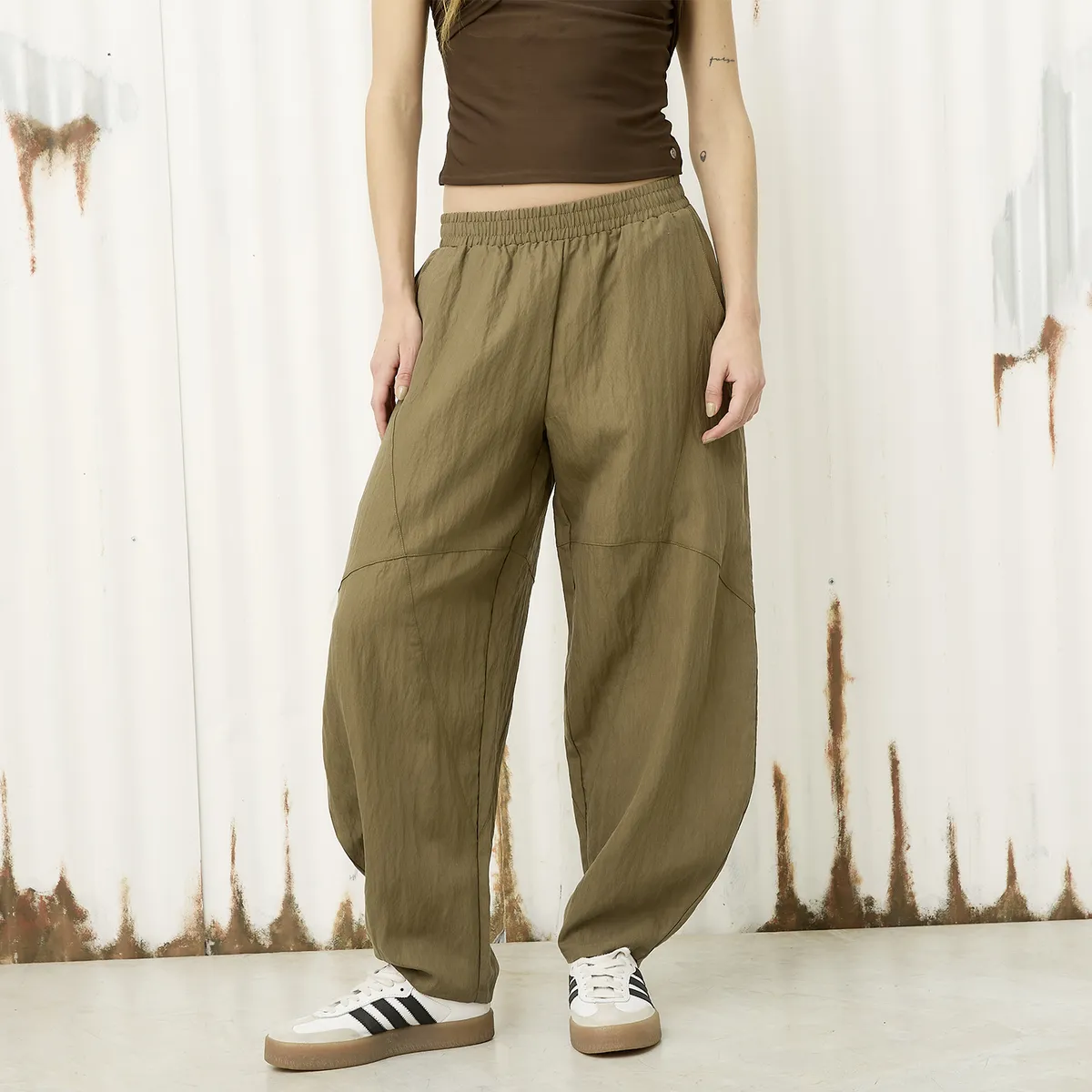 AMERICANINO - Pantalón Ballon Tiro Medio Mujer Americanino