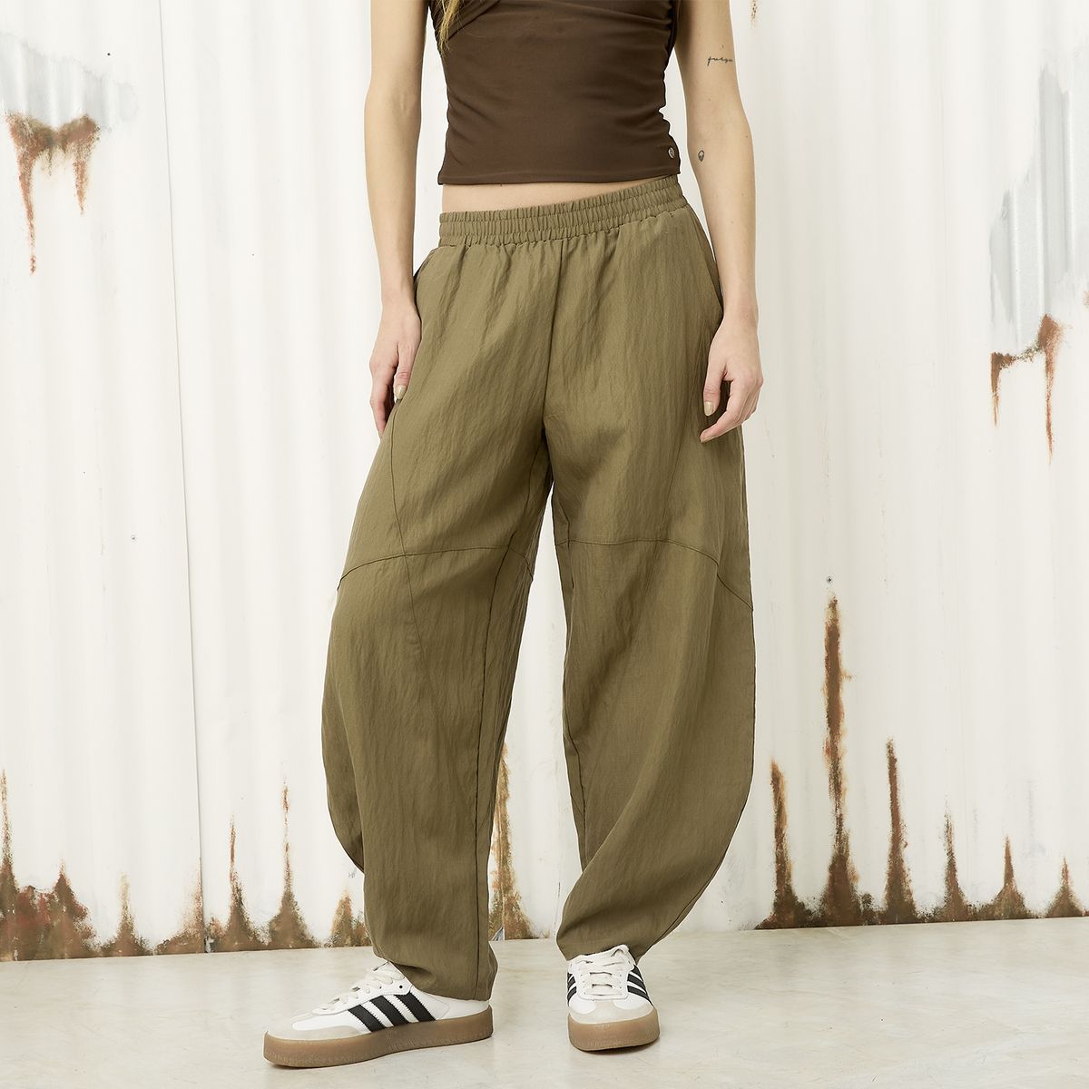 AMERICANINO - Pantalón Ballon Tiro Medio Mujer Americanino