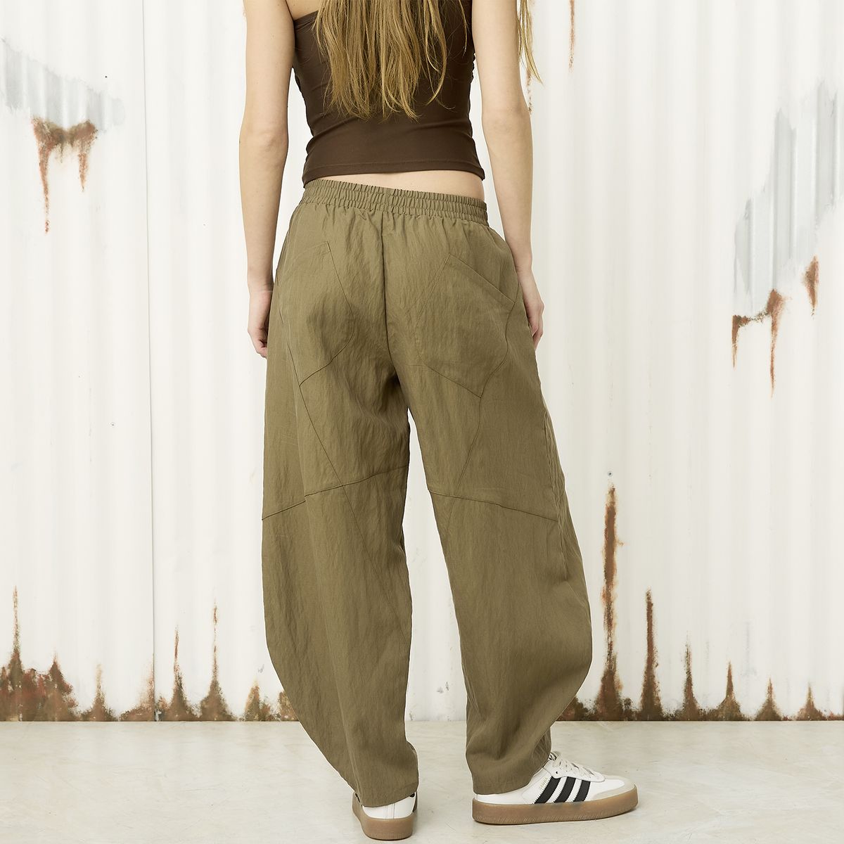 AMERICANINO - Pantalón Ballon Tiro Medio Mujer Americanino