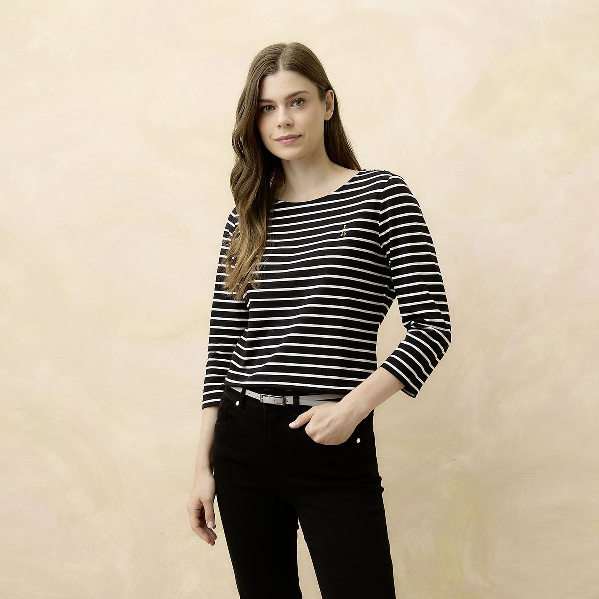 ELLE - Polera Algodón Mujer Elle