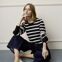 Sweater Rayas Manga Larga Mujer Viscosa