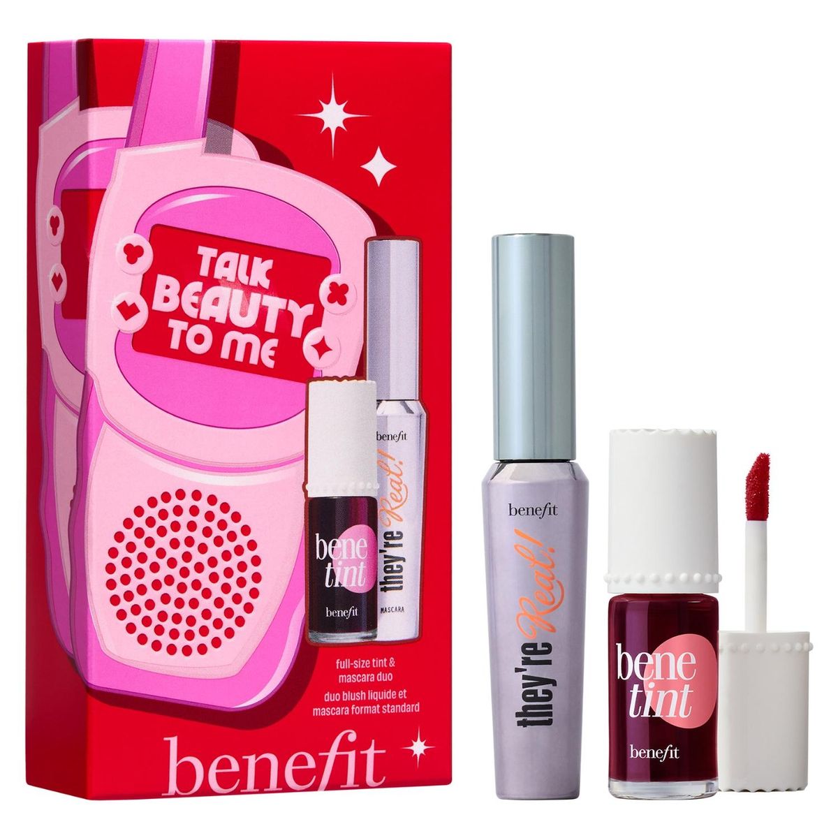 BENEFIT - Kit Talk Beauty To Me: Benetint + Máscara They'Re Real Benefit