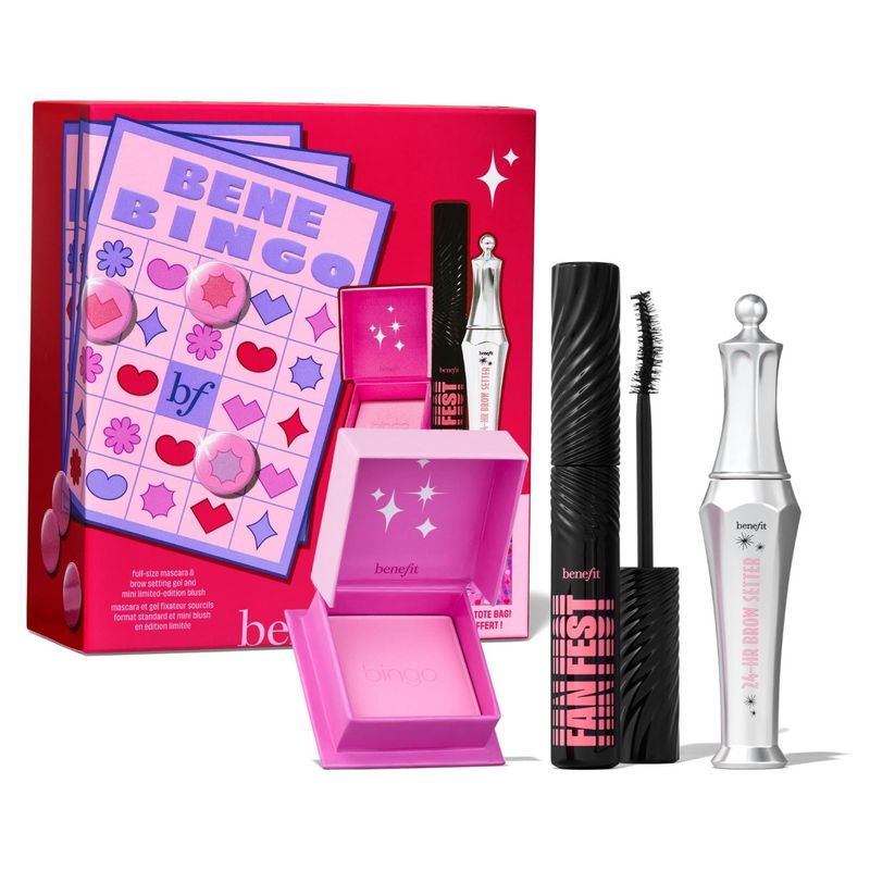 BENEFIT - Kit Benebingo: Máscara Fan Fest + 24 Hr Brow Setter + Rubor Bingo Benefit