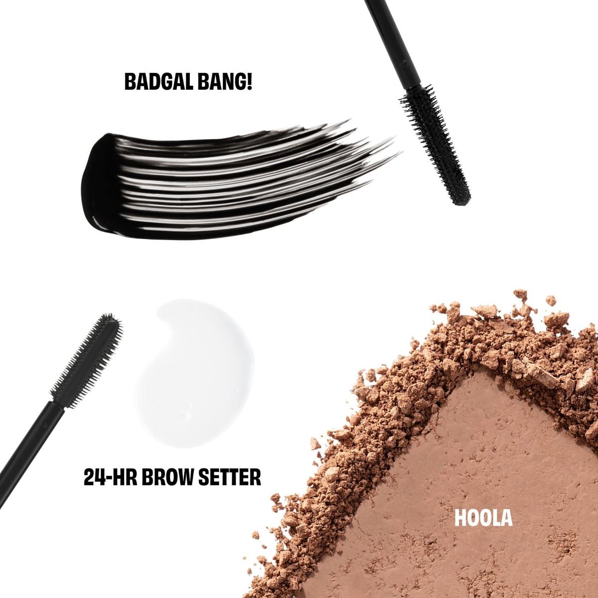 BENEFIT - Kit Gamejoy: Bronzer Hoola + Máscara Badgal Bang! + 24Hr Brow Setter Benefit