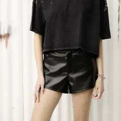 AMERICANINO - Micro Short Cuero Effect Mujer