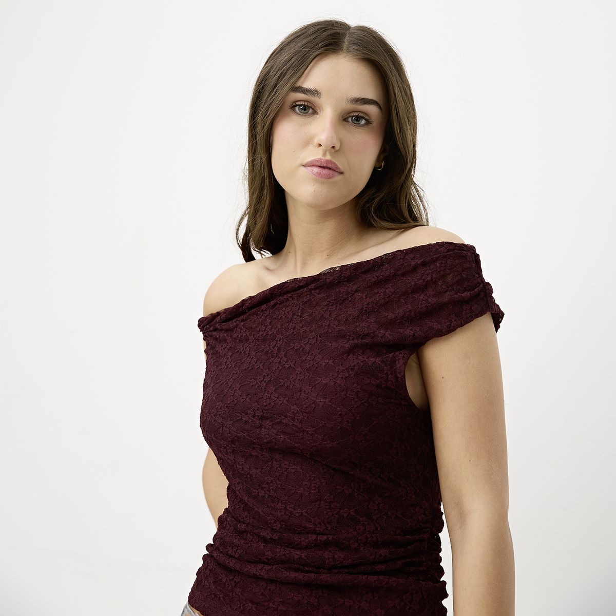SYBILLA - Polera Encaje Mujer Sybilla