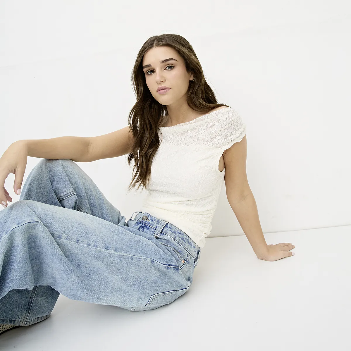 SYBILLA - Polera Encaje Mujer Sybilla