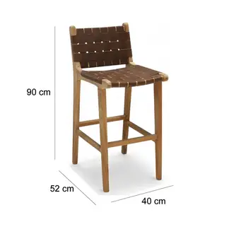 BASEMENT HOME - Silla De Bar Grand Mindi Café Strap