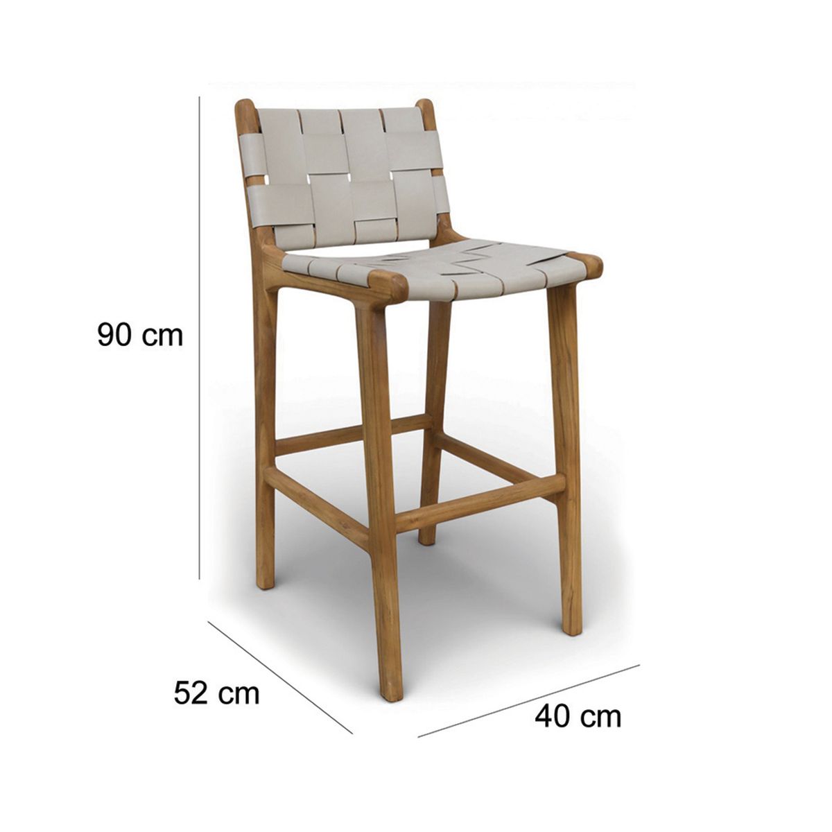 BASEMENT HOME - Silla De Bar Grand Mindi Nude Straps Basement Home