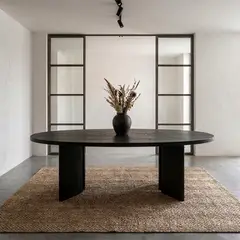 BASEMENT HOME - Mesa de Comedor Lungo Ovalada 220 cm