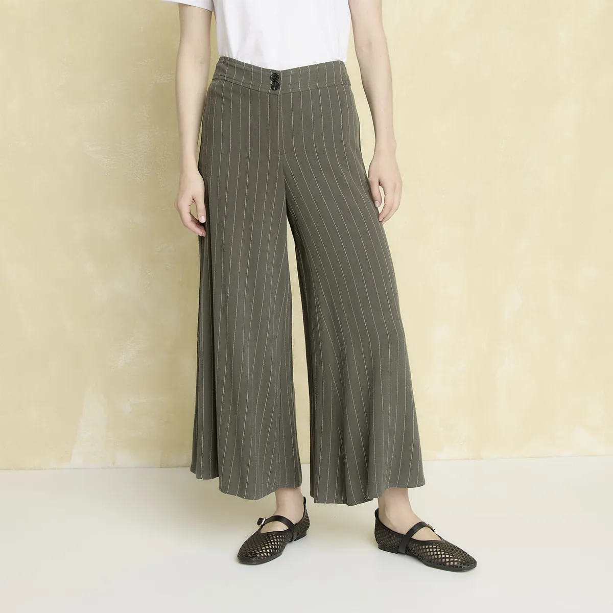 UNIVERSITY CLUB - Pantalón Classic Fit Tiro Alto Mujer University Club