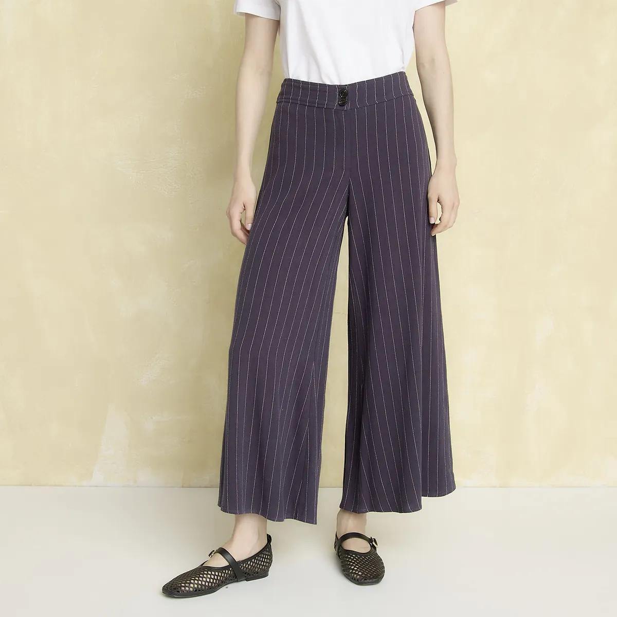 UNIVERSITY CLUB - Pantalón Classic Fit Tiro Alto Mujer University Club