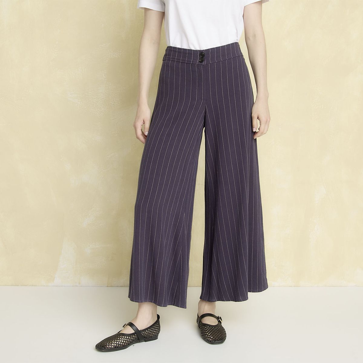 UNIVERSITY CLUB - Pantalón Classic Fit Tiro Alto Mujer University Club