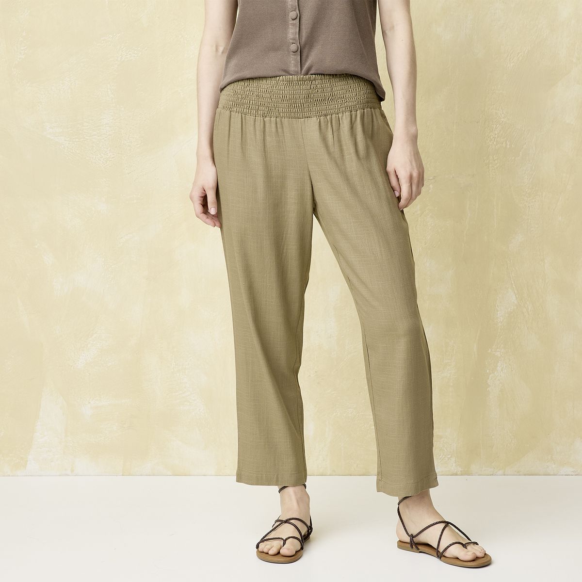 UNIVERSITY CLUB - Pantalón Classic Fit Tiro Alto Mujer University Club