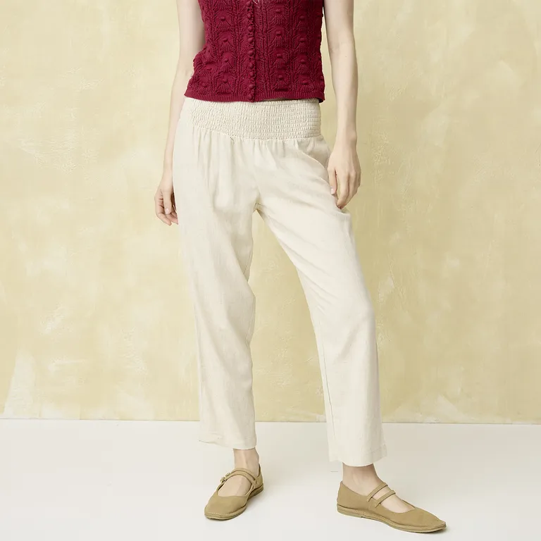 Pantalón Classic Fit Tiro Alto Mujer