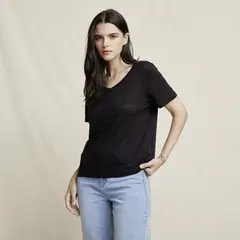 LA MARTINA - Polera Manga Corta Mujer