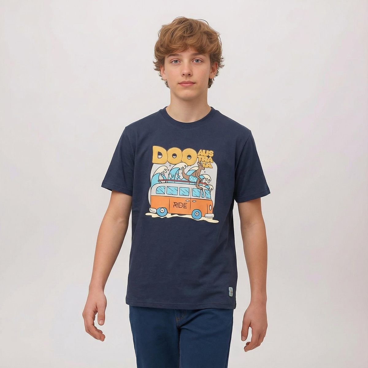 DOO AUSTRALIA - Polera Manga Corta Algodón Niño Doo Australia