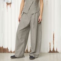 Pantalón Baggy Tiro Alto Mujer