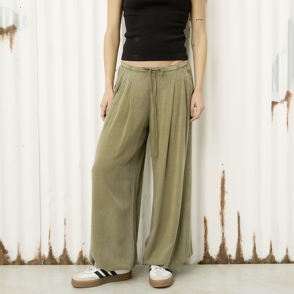 AMERICANINO - Pantalón Ballon Tiro Medio Mujer Americanino