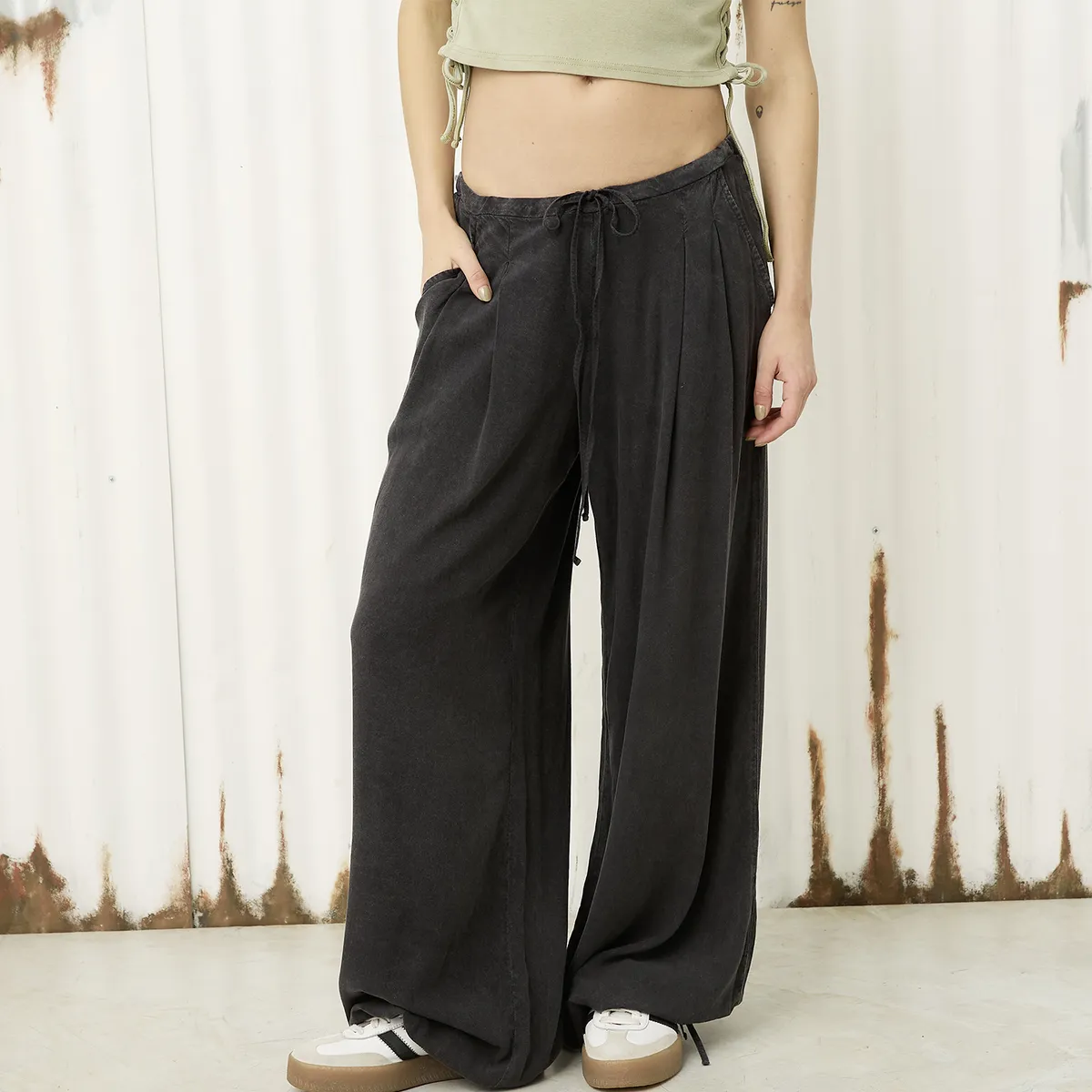 AMERICANINO - Pantalón Ballon Tiro Medio Mujer Americanino