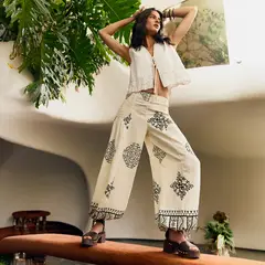 UNIVERSITY CLUB - Pantalón Balloon Mujer