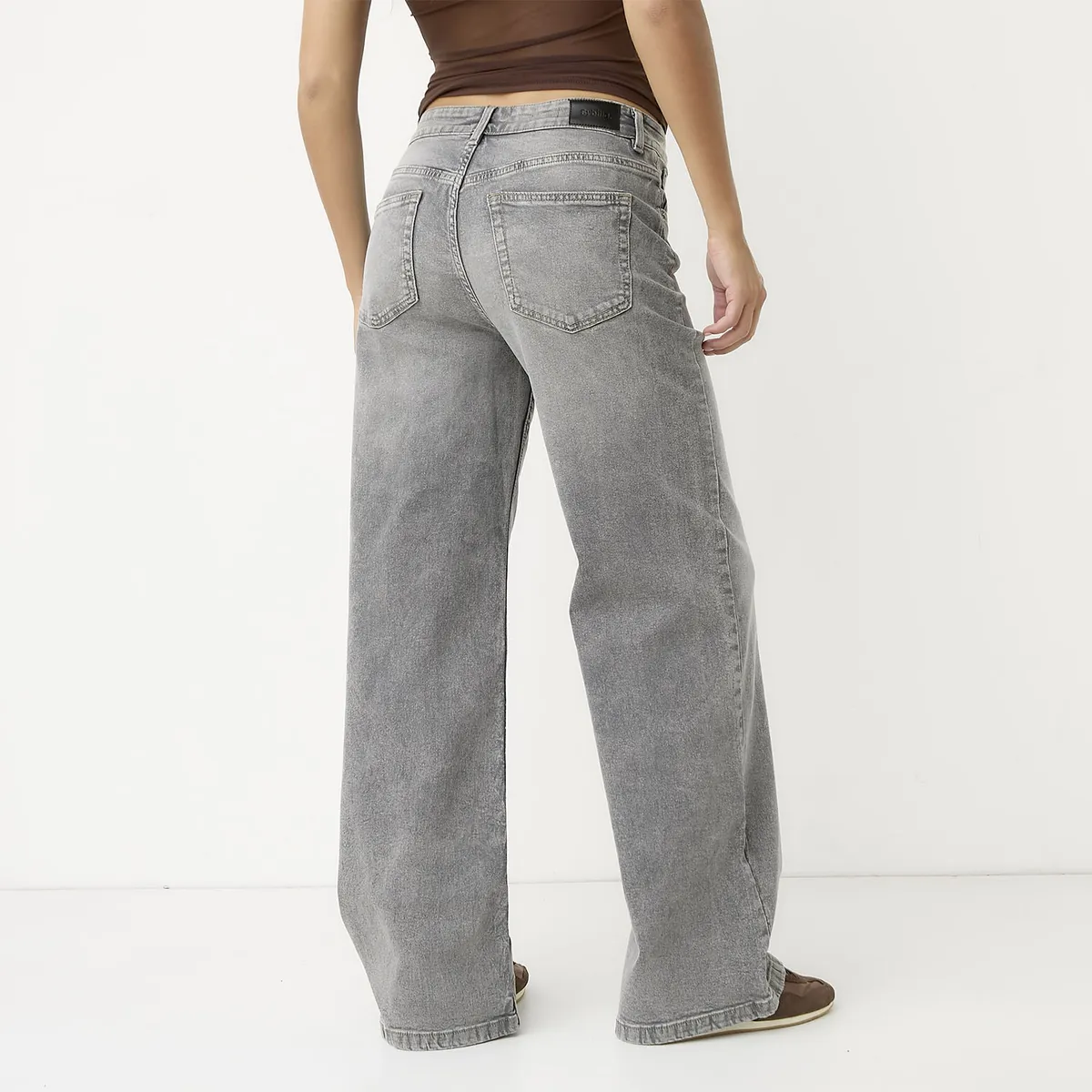 SYBILLA - Jeans Wide Leg Tiro Alto Mujer Sybilla