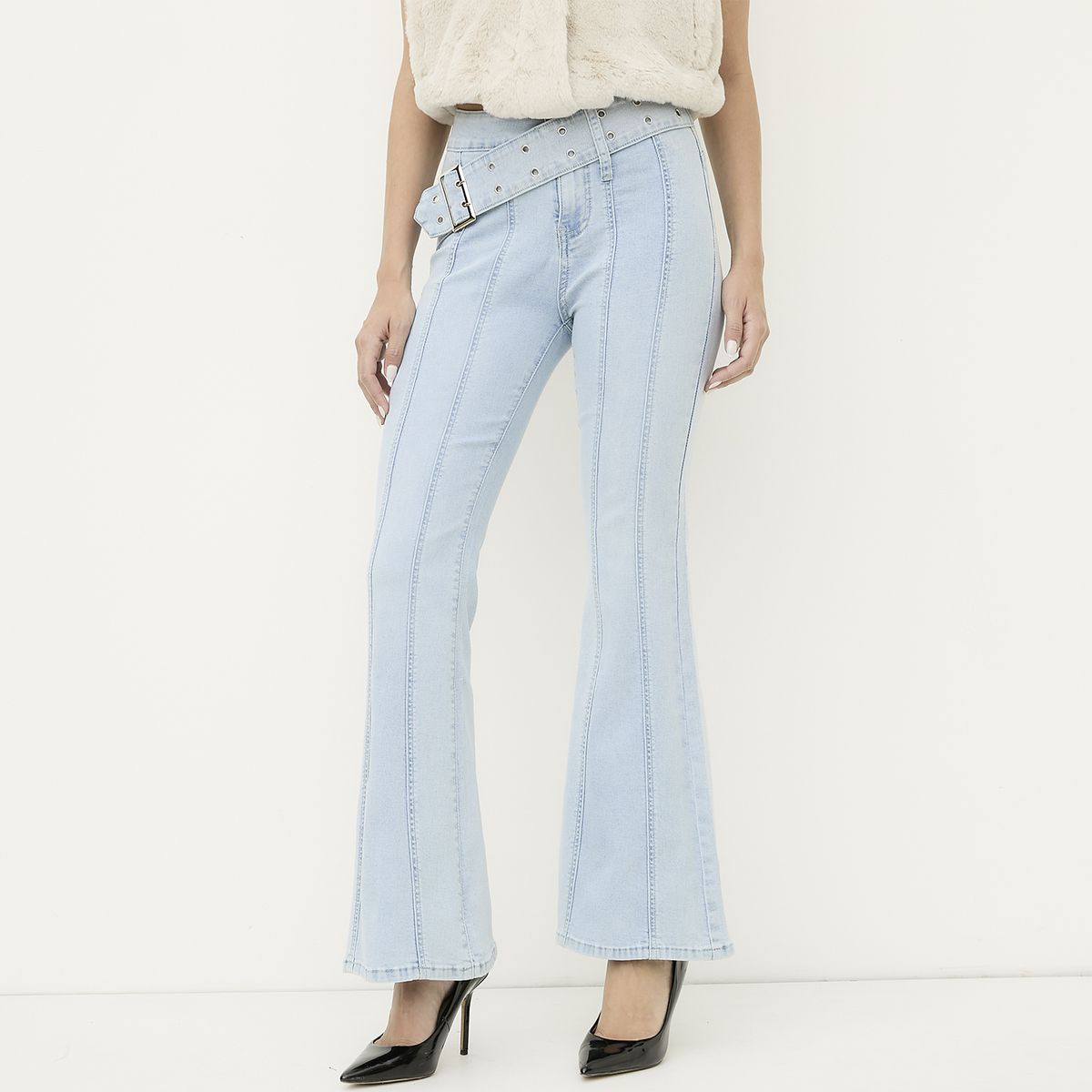 MOSSIMO - Jeans Flare Mujer Mossimo