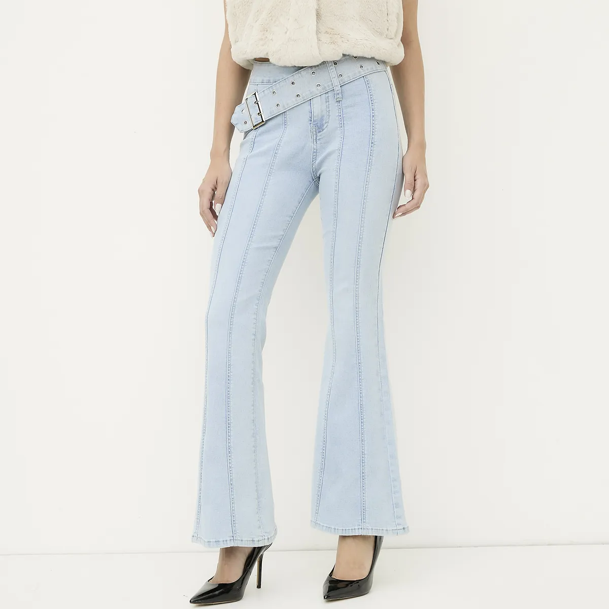 MOSSIMO - Jeans Flare Mujer Mossimo