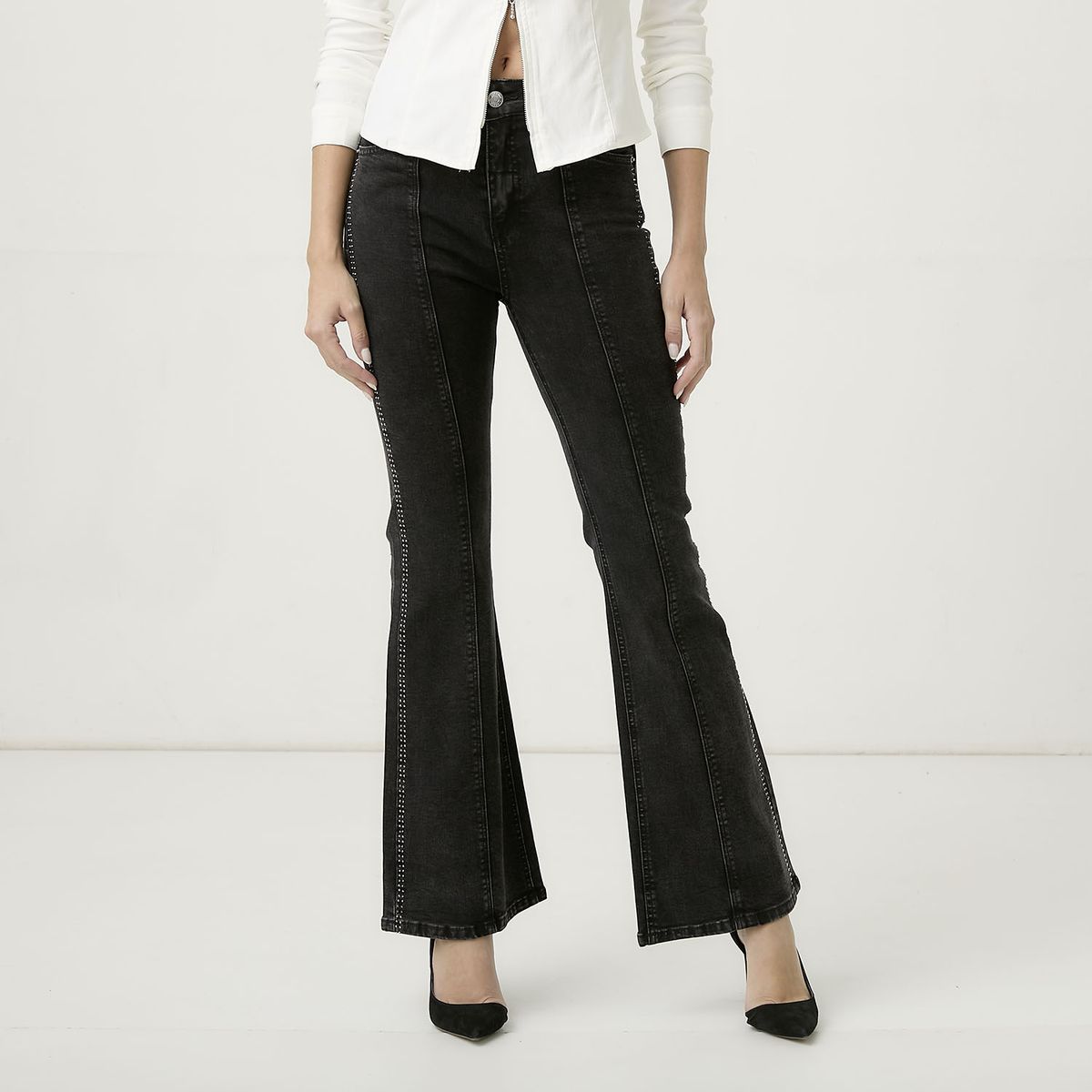 MOSSIMO - Jeans Flare Mujer Mossimo